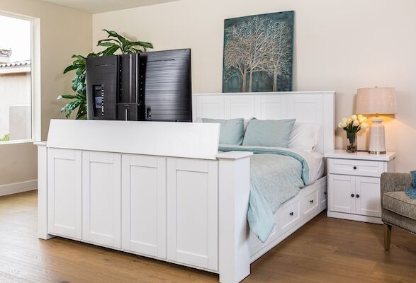 Bed Frame With Tv In Footboard