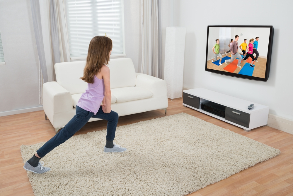 Tv Stand with Bicolor Finish and Bicolor Media Console