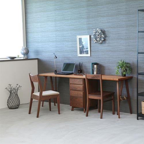 Twin Desk Dual Workstation Central Drawers A-Frame