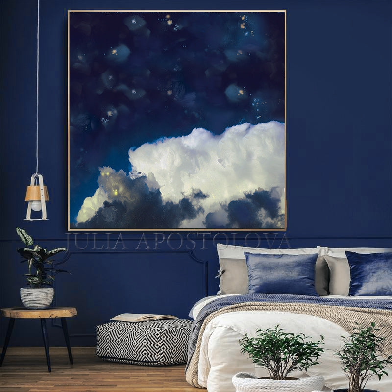 Wall Art Abstract Cloud Pattern Dramatic Sky Wall Art