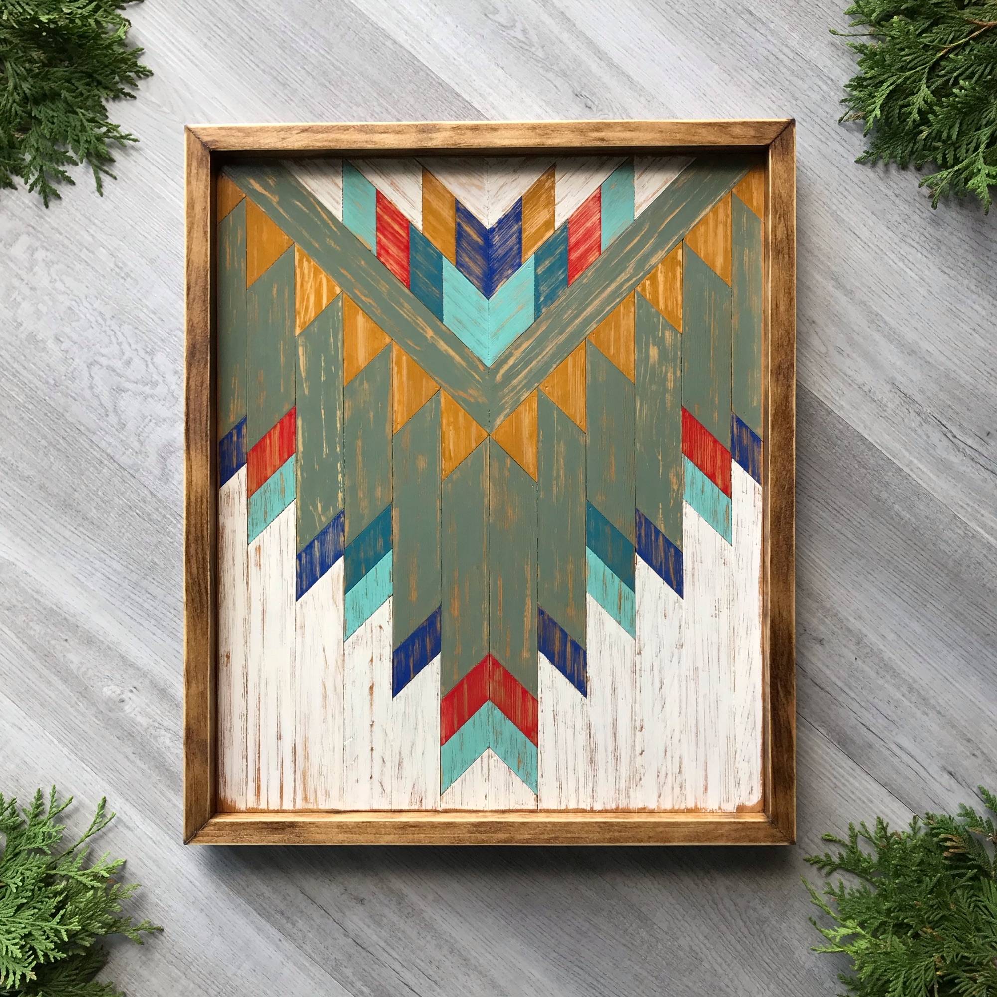 Wall Art: Distressed Finish for Southwestern Desert Color Palette