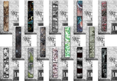 Wall Art: Diverse Patterns Slim Botanical Wall Panels