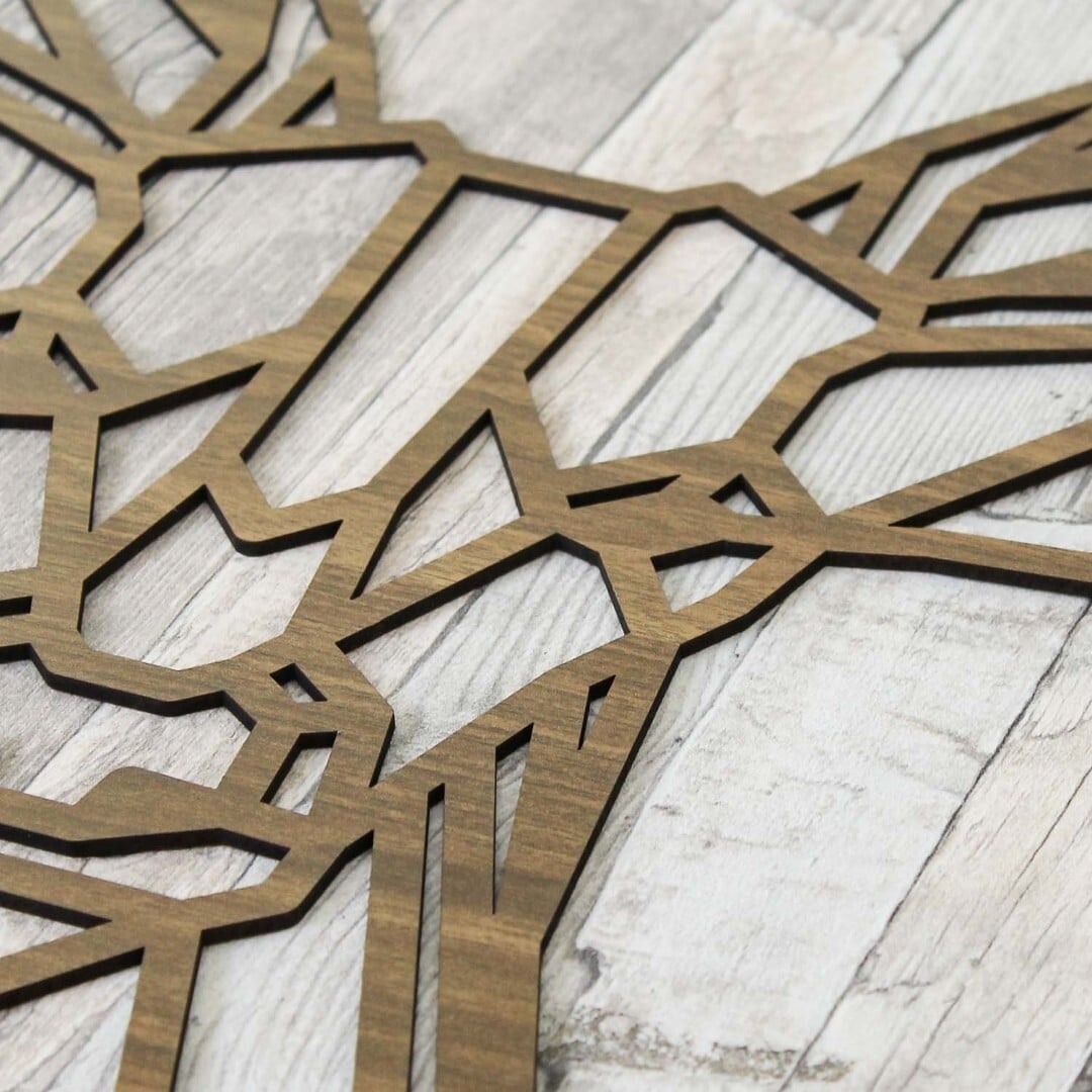 Wall Art: Polygonal Design Geometric Wood Wall Decor