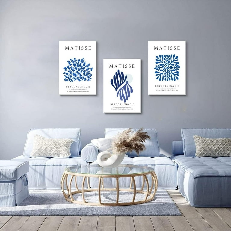 Wall Art Set Oceanic Matisse Prints Coastal Living Room Decor