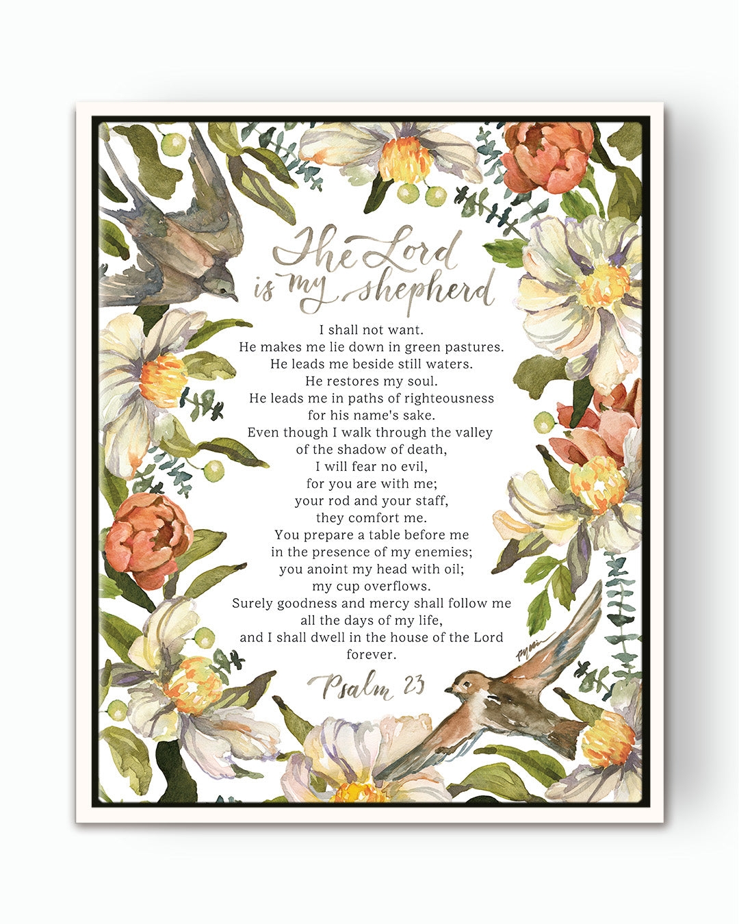 Wall Art Watercolor Botanical Muted Floral Wall Art