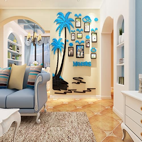Wall Decal Integrated Photo Frames 3D Acrylic Tree Collage