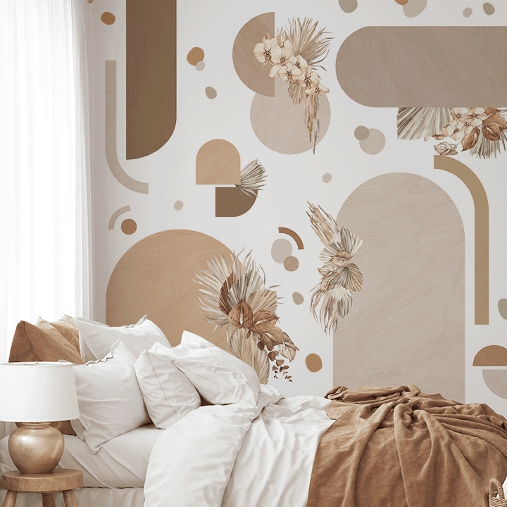 Wall Decals Abstract Arches Textured Boho Abstract Wall Decals