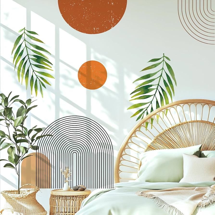 Wall Decals Removable Art Mid-Century Wall Stickers