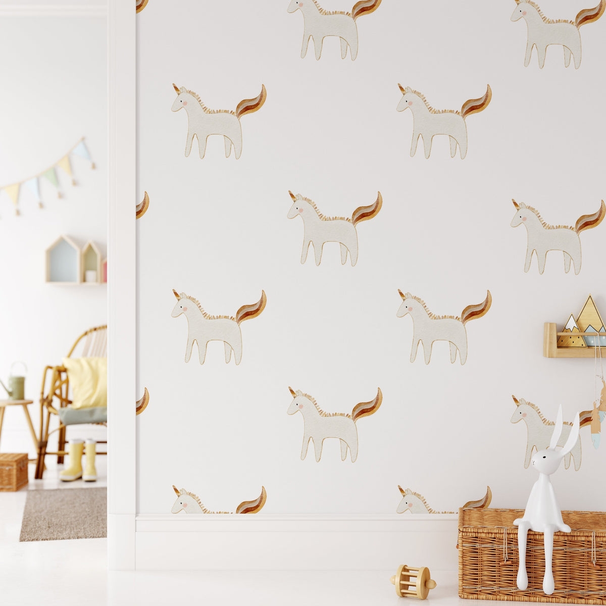 Wall Decals Unicorn Motif Repeating Boho Unicorn Nursery