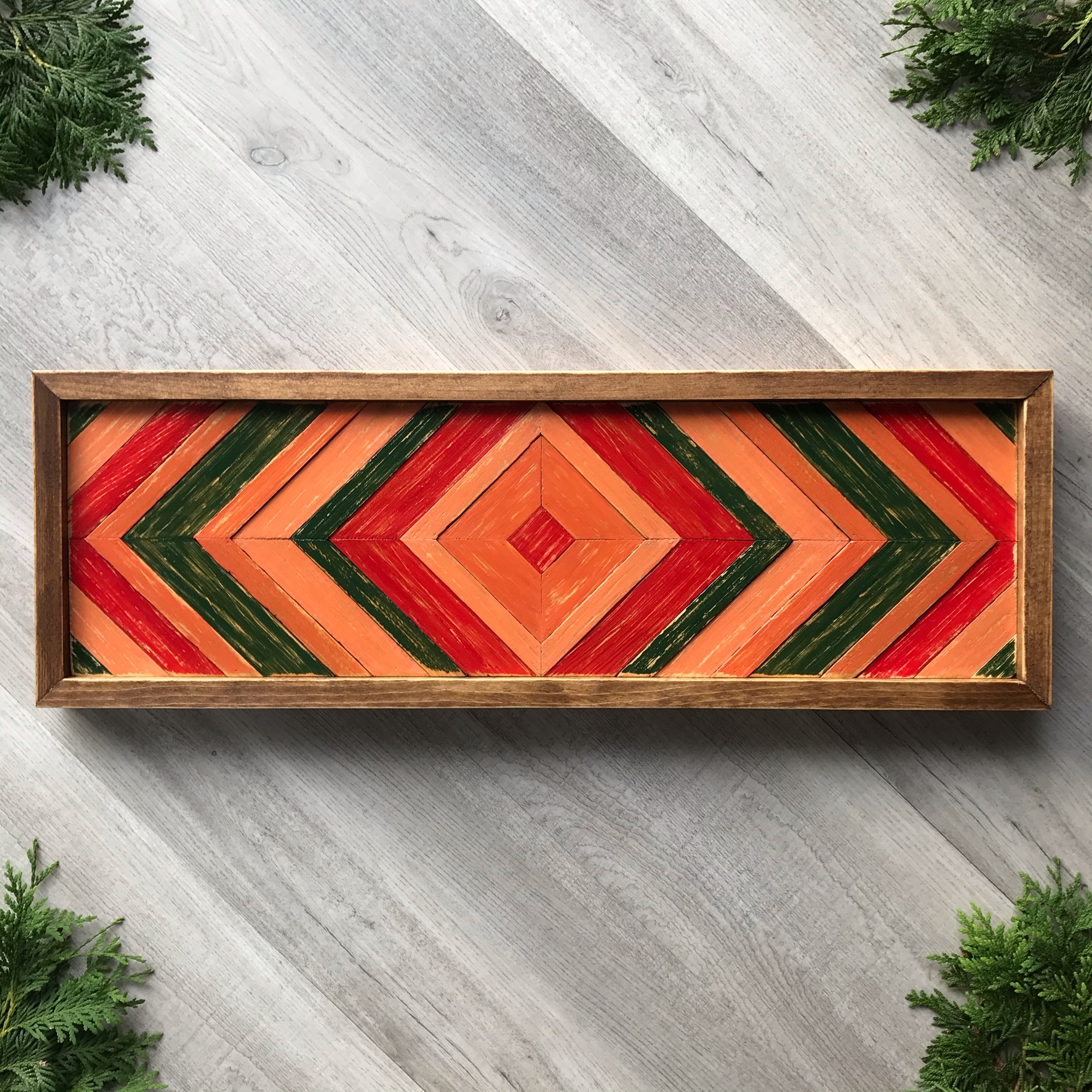 Wall Decor: Chevron Pattern for Southwestern Desert Sunset Decor
