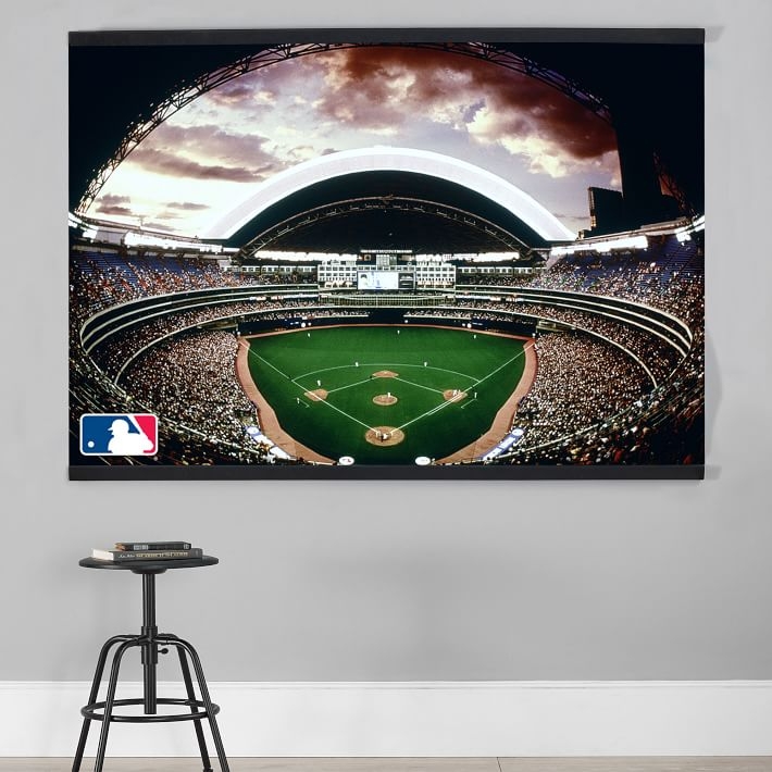 Wall Mural: MLB Logo Panoramic Stadium Photography Art