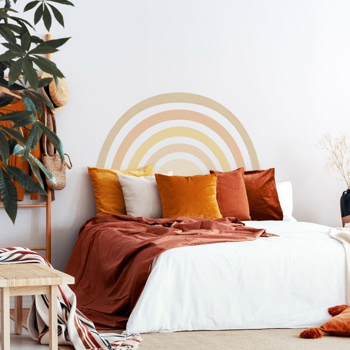 Wall Mural Oversized Arch Mural Earthy Rainbow Wall Decal