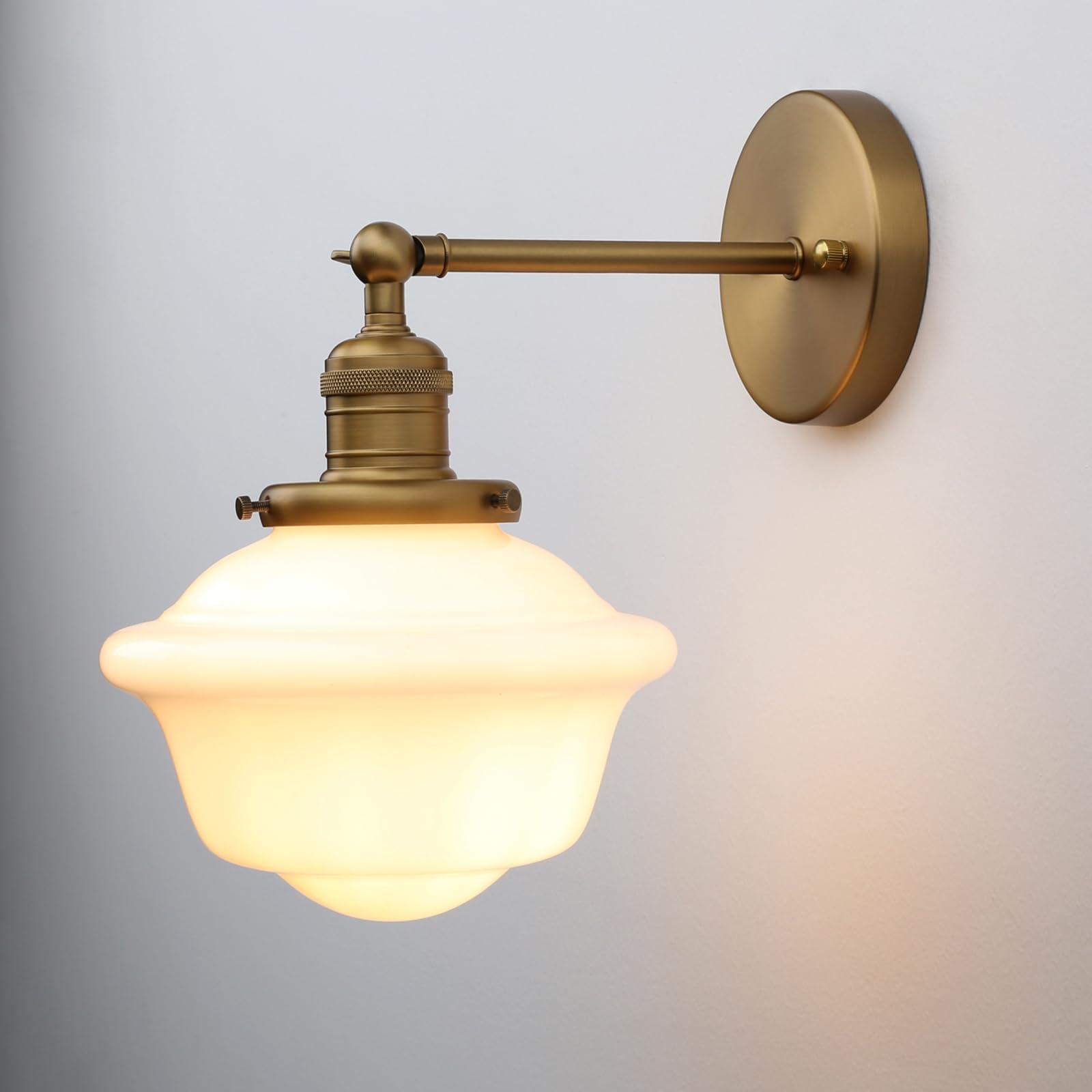 Milk Glass Sconce