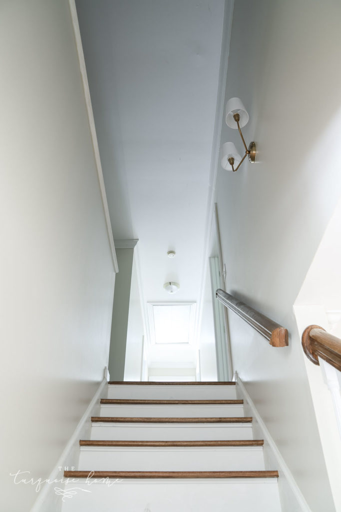 Wall Sconce Brass Double Arm Two-Light Design Stairwell Lighting Ideas