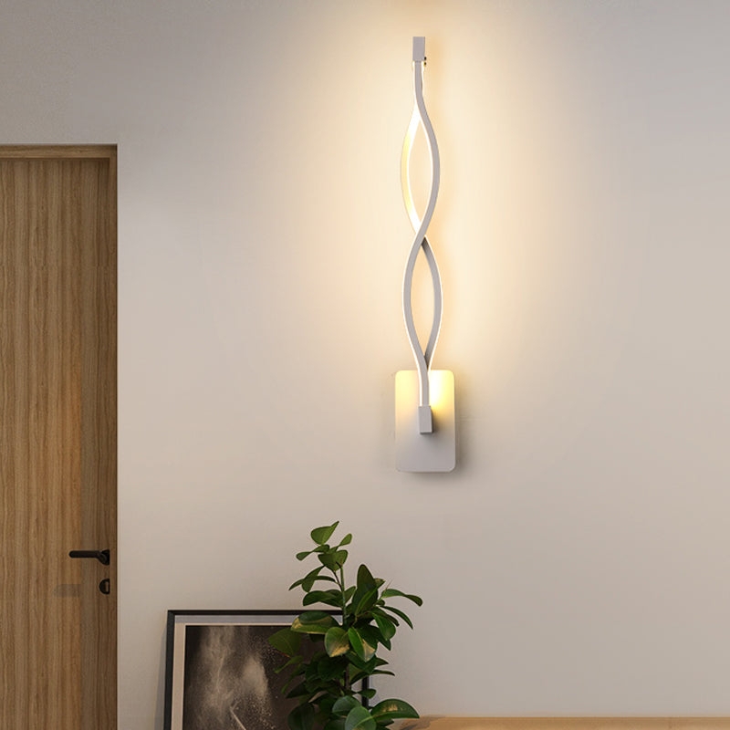 Wall Sconce helix sculptural ribbon and stylish LED wall light
