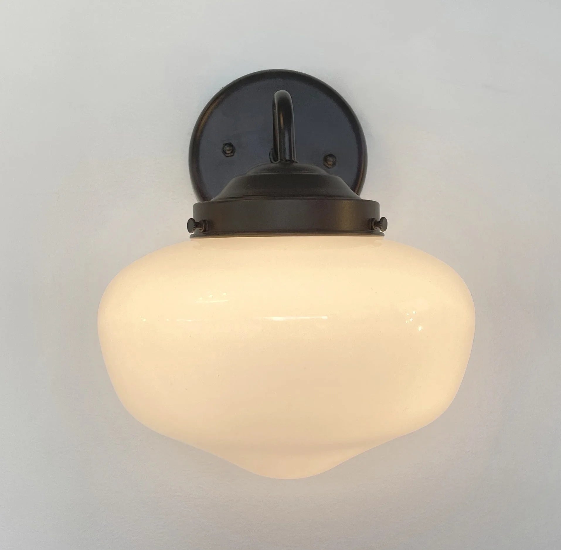 Wall Sconce Schoolhouse Vanity Matte Black Hardware Light