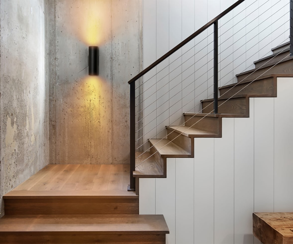 Wall Sconce with dual directional lighting for industrial lighting
