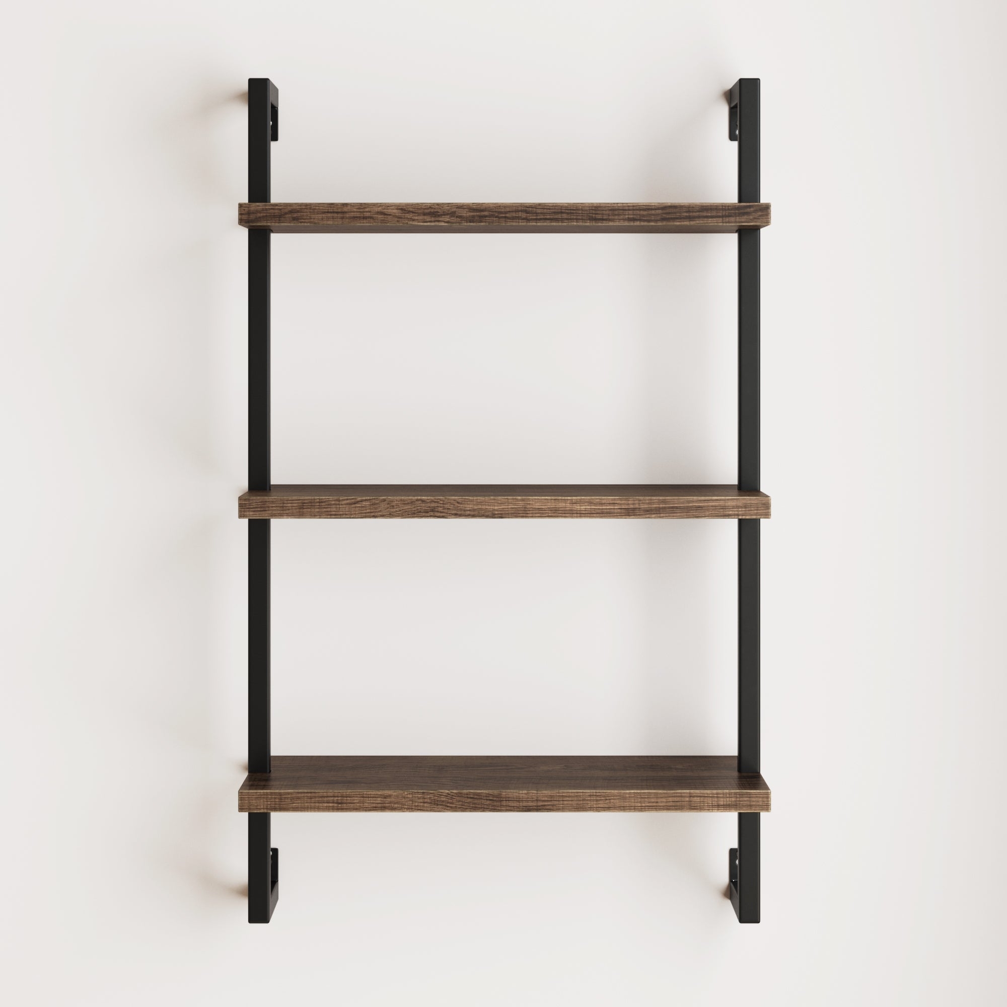 Wall Shelf Ladder Frame Modern Vertical Walnut Unit