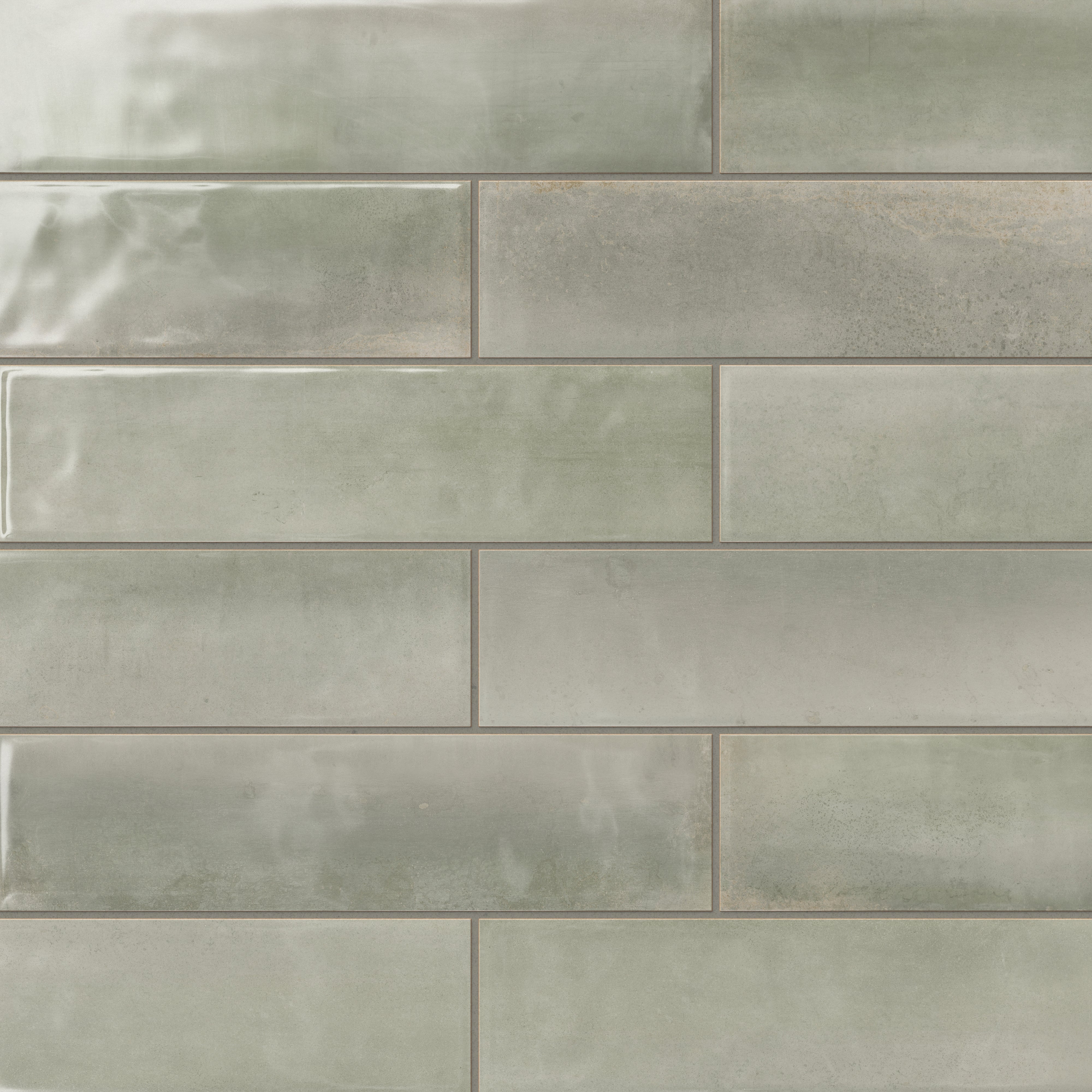 Wall Tile Glossy Undulated Finish Long Format Subway