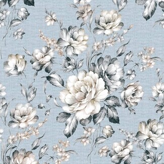 Wallpaper: Matte Linen Texture Vintage Botanical Contact Paper