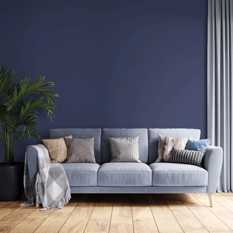 Wallpaper navy matte peel and stick accent wall decor