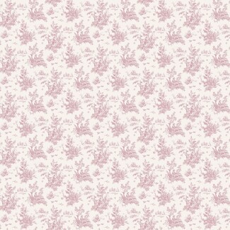 Wallpaper: Plum Toile Pattern Burgundy Cottagecore Style