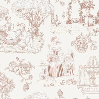 Wallpaper: Tiered Fountain Coquette Aesthetic Blush Hue