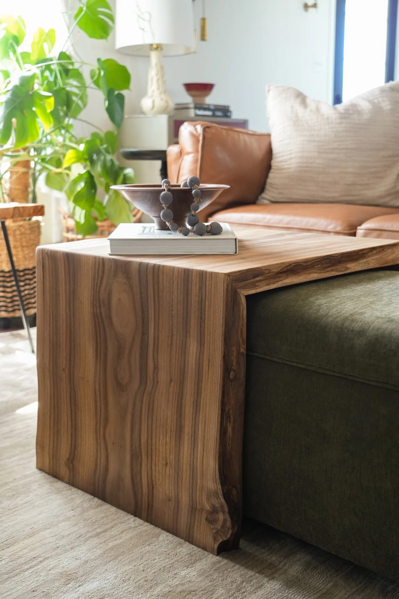 Waterfall Table: Live Edge Modern Waterfall Joint Set