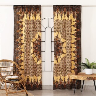 Window Curtains: Intricate Mandala Global Paisley Drapes