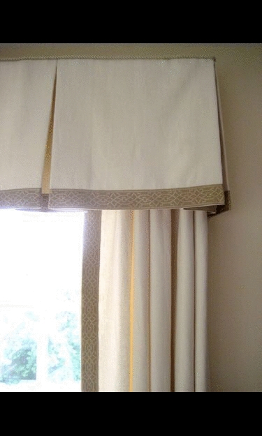 Window Valance Geometric Trellis Border Matching Curtain Set Decor