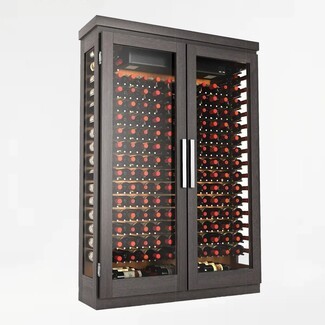 Wine Cabinet with Side Viewing Window and Luxury Glass Wine Cabinet