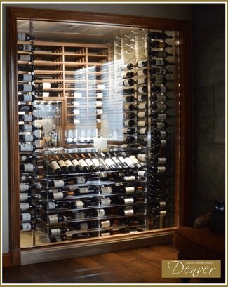 Wine Cellar with Label Forward Racking and Wine Rack Display