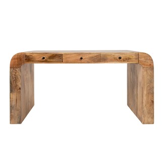 Writing Desk: Seamless Waterfall Edge Modern Organic Style