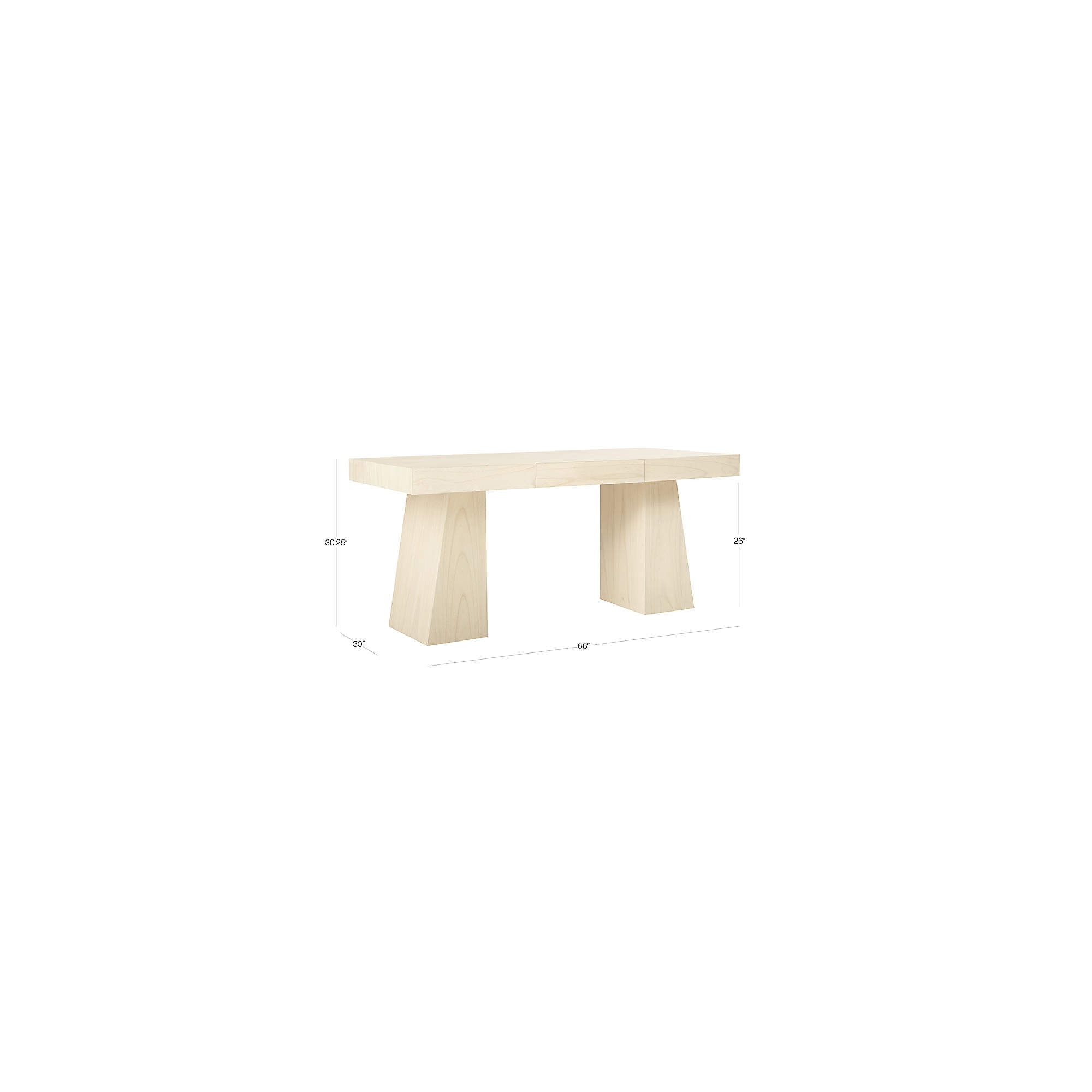 Writing Desk with 66 Inch Width and 66 Inch Writing Table