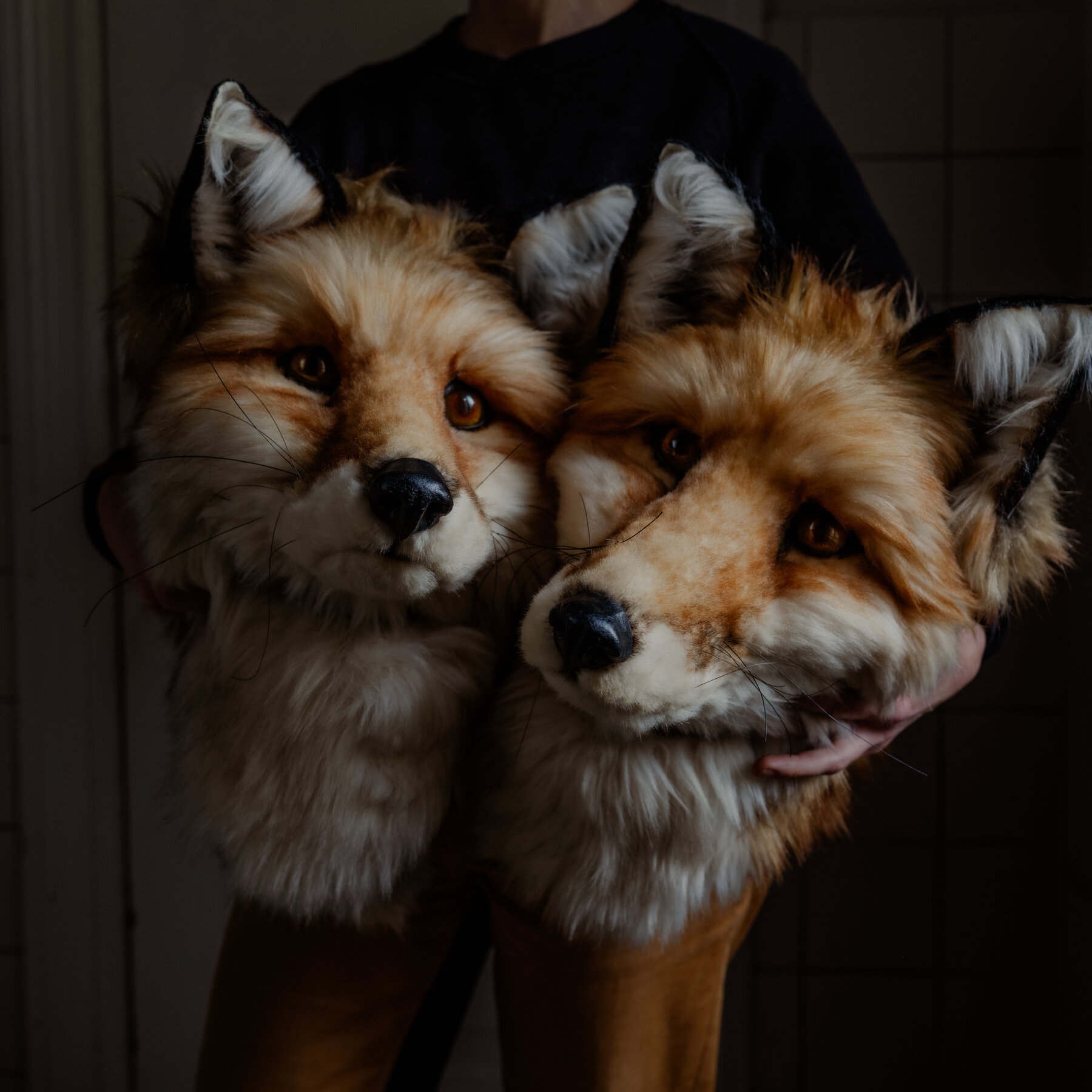 Animal Head Mask with Hyper Realistic Fur for Realistic Fox Head Mask