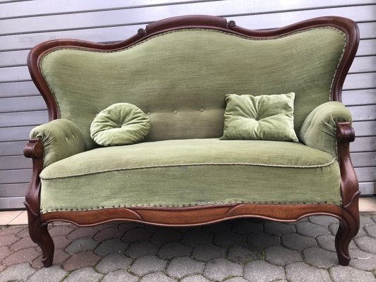 Antique Green Sofa