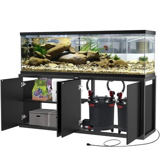 Aquarium Stand: Hidden Canister Filter Storage Cabinet