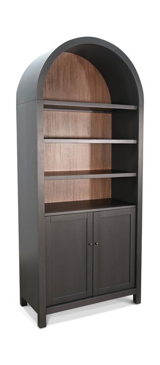 Arched Display Cabinet with Roman Arch Top Shelving