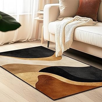 Area Rug Layered Wave Pattern Organic Wave Area Rug