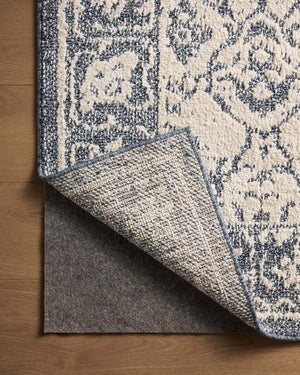 Area Rug Protective Felt Underlay Distressed Navy Rug