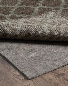 Area Rug Thick Felt Pad Mocha Trellis Living Room Rug