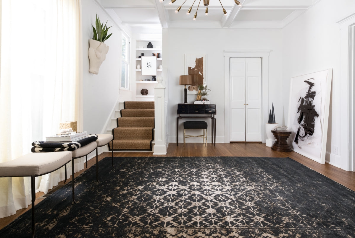 Area Rug Traditional Faded Weave Distressed Traditional Rug