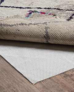 Area Rug Waffle Grip Pad Denim and Ivory Woven Rug