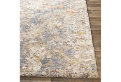 Area Rug with Mottled Texture in Slate Accents