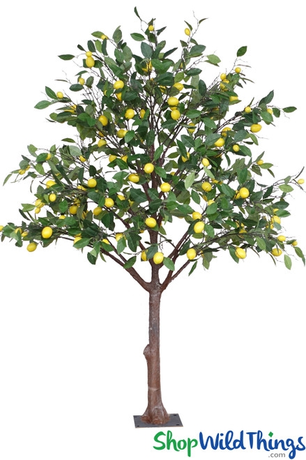 Artificial Lemon Tree Mounting Plate 7ft Large Decorative Lemon Tree