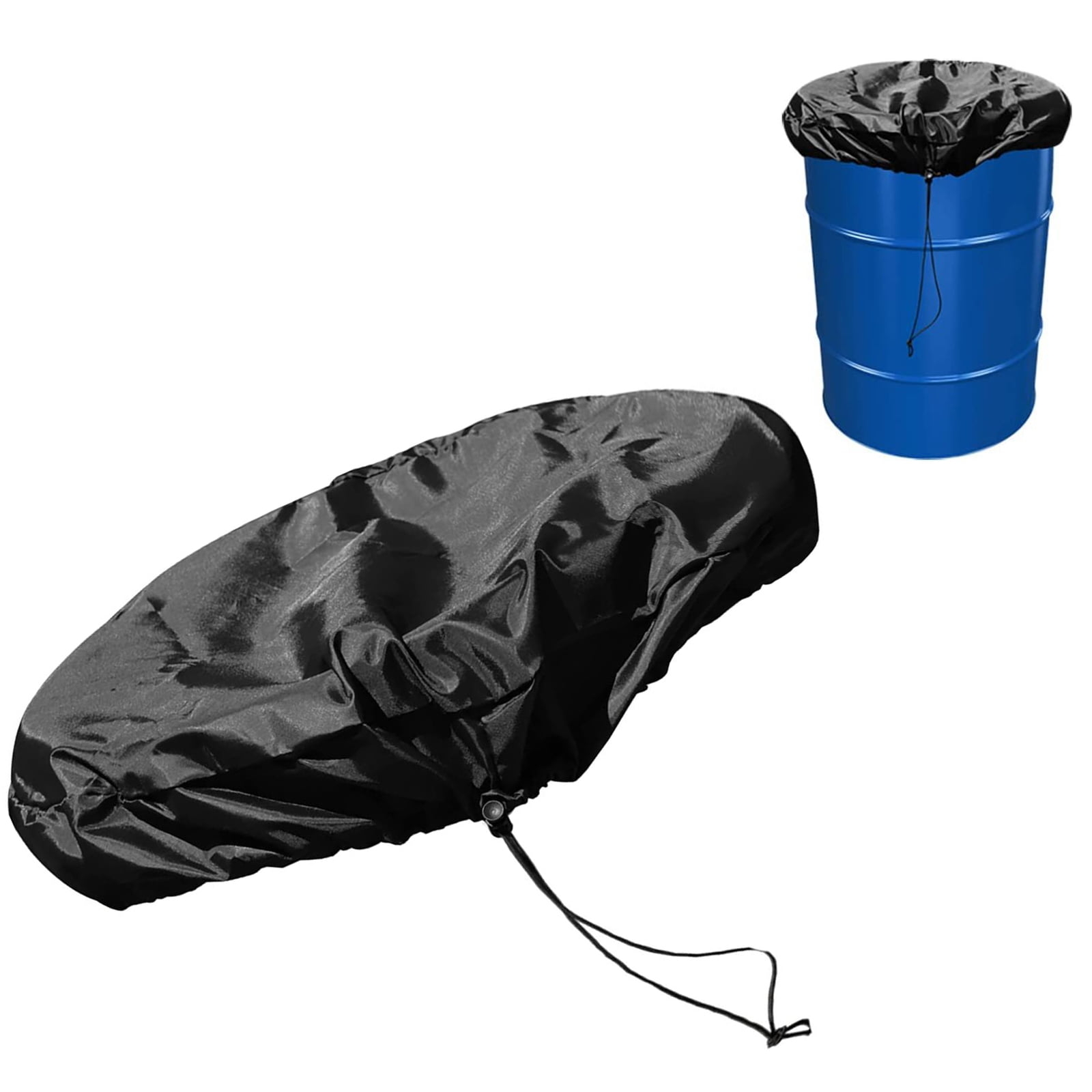 Barrel Cover: Drawstring Toggle Waterproof Fabric Outdoor Wrap