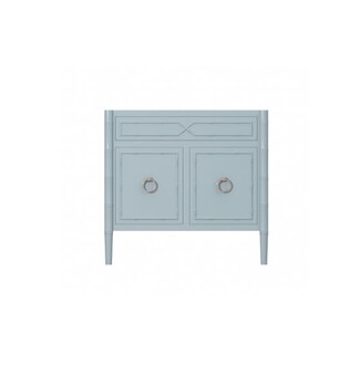 Bath Vanity Base in Powder Blue with Ring Pull Hardware