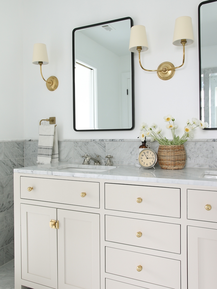 Bathroom Vanity: Sherwin Williams Accessible Beige Vanity