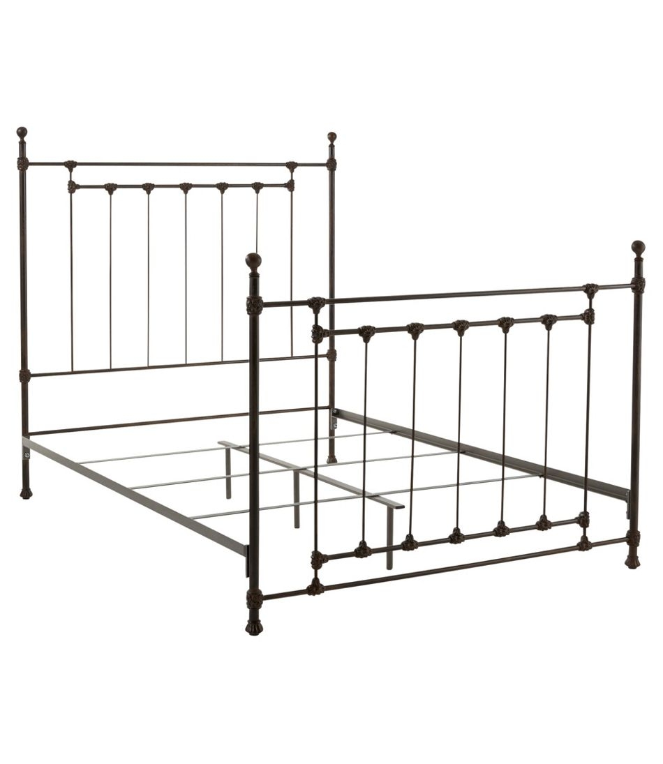 Bed Frame with Oil Rubbed Bronze Spindle Headboard