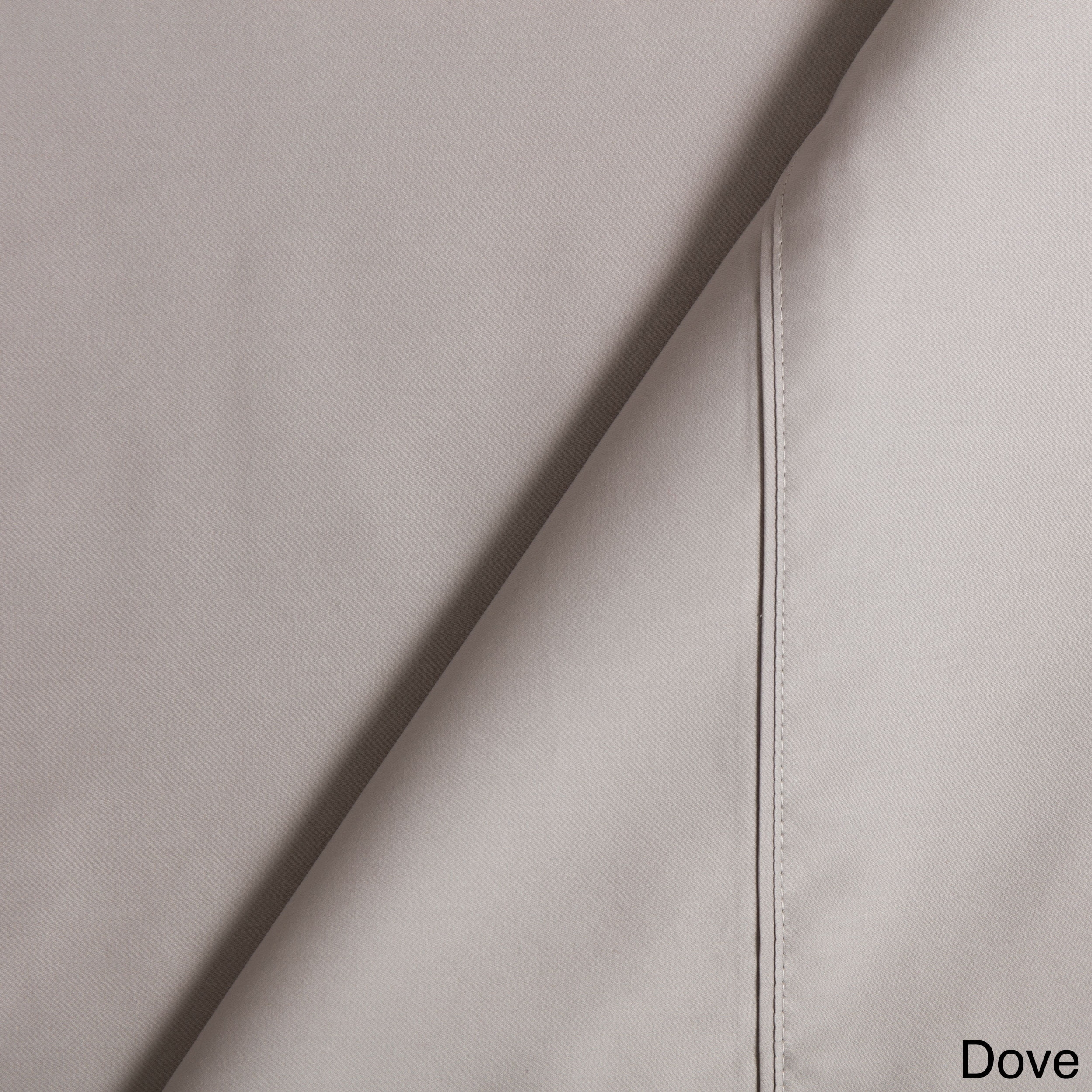 Bed Sheet Set Dove Grey Hue with Stitched Hem Linens